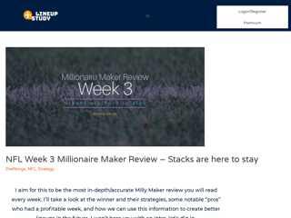 
                            9. NFL Week 3 Millionaire Maker Review – Stacks are here to ...
