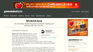 
NFLRUSH Zone | GamesIndustry.biz  
