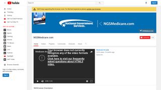 
                            6. NGSMedicare.com - YouTube - Ngs Medicare Provider Portal