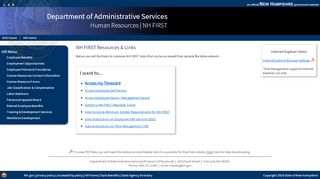 
                            2. NH FIRST Employee Self Service - NH Department of Administrative ... - Nh Employee Portal