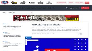 
                            4. NHRA All-Access is now NHRA.tv! | NHRA - Nhra All Access Portal