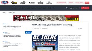 
                            5. NHRA All Access, your ticket to live streaming | NHRA - Nhra All Access Portal