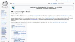 NHS Connecting for Health - Wikipedia - National Health Service Spine Portal Login