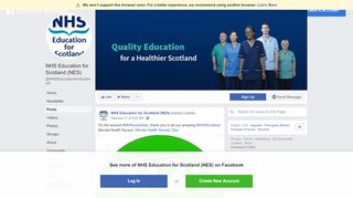 
                            5. NHS Education for Scotland (NES) - Posts | Facebook - Sipcep Login