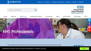 
                            8. NHS Professionals :: Chesterfield Royal Hospital - Mybank Nhsp Login