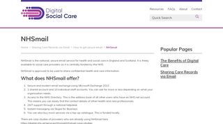 
                            7. NHSmail - Digital Social Care - Nhsmail Portal Scotland