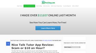 
Nice Talk Tutor App Review: Scam or $10 an Hour? | Full ...  
