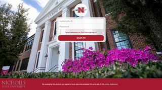 
                            3. Nicholls State University Single Sign-on - Nicholls Moodle Portal