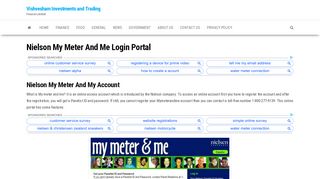 
                            3. Nielson My Meter And Me Login Portal - Vishvesham ... - Mymeterandme Portal
