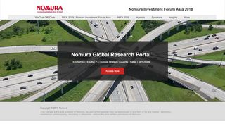 
                            5. NIFA 2018 | Research | Nomura Investment Forum Asia - Nomura Research Portal