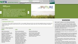 
                            1. NIFA Reporting Portal - USDA - Portal Nifa Usda Gov