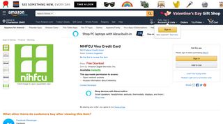 
NIHFCU Visa Credit Card: Appstore for Android - Amazon.com  
