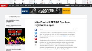 
                            5. Nike Football SPARQ Combine registration open - ESPNHS ... - Sparq Combine Sign Up