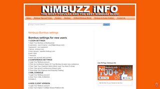 
                            7. NiMBUZZ iNFO-THE MOST POPULAR AND THE BEST ... - Portal To Nimbuzz Chat Rooms
