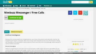 
                            2. Nimbuzz Messenger / Free Calls Free Download - Portal To Nimbuzz Chat Rooms
