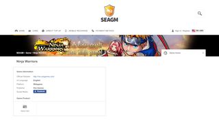 Ninja Warriors Online Store | SEA Gamer Mall - Xixigames Login