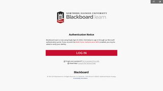 NIU Blackboard - Northern Illinois University - Webcourses Dit Student Portal