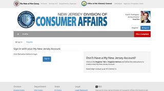 
NJ DCA Charities Portal
