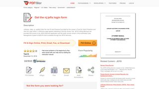 
                            4. Nj Jefis Login - Fill Online, Printable, Fillable, Blank | PDFfiller - Jefis Login