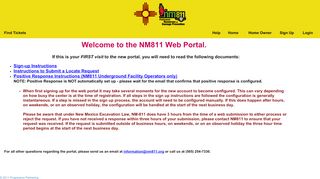 
                            1. NM811 Portal - GeoCall - NM811.org - Nm811 Web Portal