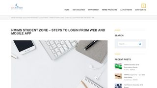 
                            9. NMIMS Student Zone - Steps To Login From Web and Mobile ... - Nmims Portal