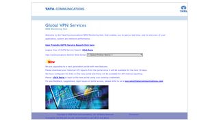 
                            7. NMS monitoring Tool: Tata Communications Global VPN Access Service - Portal Tata Communications