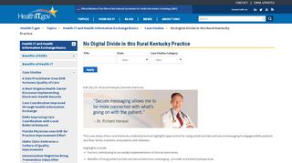 
                            2. No Digital Divide in this Rural Kentucky Practice | HealthIT.gov - Big Sandy Health Care Patient Portal