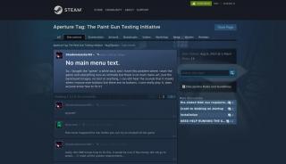 No main menu text. :: Aperture Tag: The Paint Gun Testing Initiative ... - Portal 2 Menu Font
