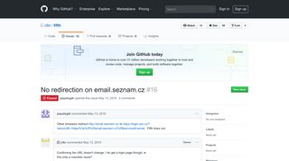 
                            6. No redirection on email.seznam.cz · Issue #16 · clbr/fifth · GitHub - Email Seznam Cz Portal