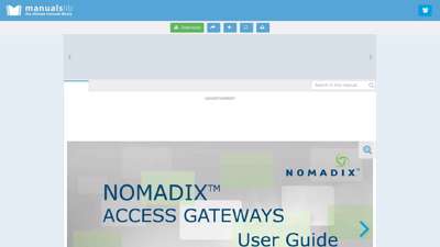 NOMADIX ACCESS GATEWAYS USER MANUAL Pdf Download.