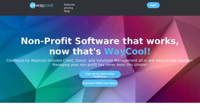 Non-profit Software that works, now ... - WayCool Software