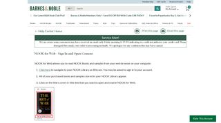 
                            2. NOOK for Web - Sign In and Open Content - B&N Help - Nook Account Sign In