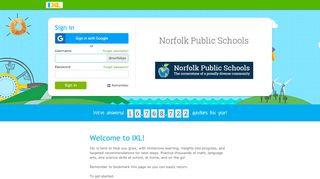 
                            1. Norfolk Public Schools - IXL.com - Ixl Nps Sign In