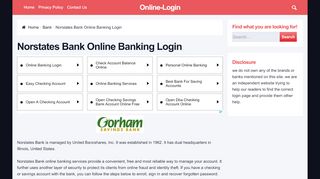 
                            6. Norstates Bank Online Banking Login - Norstates Bank Portal