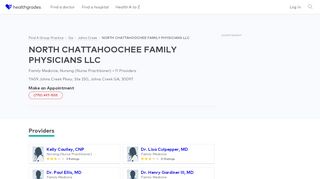 
NORTH CHATTAHOOCHEE FAMILY PHYSICIANS LLC, Johns Creek ...

