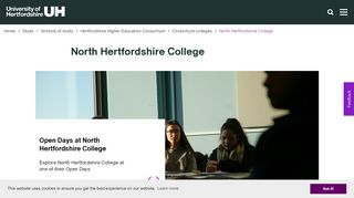 
                            5. North Hertfordshire College | Study | University of Hertfordshire - North Herts College Student Portal