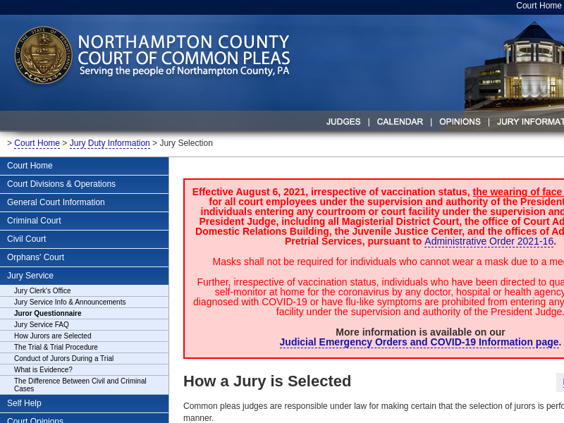 
                            5. Northampton County Court of Common Pleas - nccpa.org