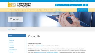 
                            4. Northeastern Rehabilitation Services - Contact - Ne Rehab Patient Portal