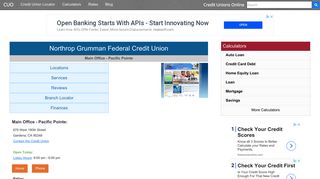 
                            7. Northrop Grumman Federal Credit Union - Gardena, CA - Northrop Grumman Credit Union Portal