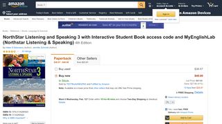 
                            7. NorthStar Listening and Speaking 3 with ... - Amazon.com - Myenglishlab Northstar Portal