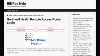 Northwell Health Remote Access Portal Login - Billpayhelp.org - Northwell Remote Access Portal