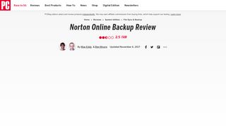 
                            6. Norton Online Backup Review | PCMag - Norton 360 Online Backup Portal