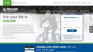
                            3. Norway Savings Bank: Live Your Life in COLOR - Norway Savings Bank Online Banking Portal