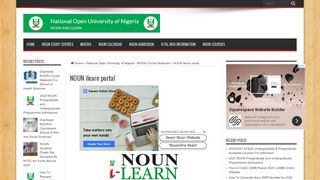 
                            1. NOUN ilearn portal - National Open University - Noun Ilearn Portal