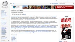 
                            3. Novosti (Croatia) - Wikipedia - Portal Novosti Hr