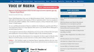
                            3. Npower Build Registration 2019 Login at www.npower.gov.ng Portal - Npower Recruitment Portal Login