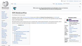 
                            8. NPS MedicineWise - Wikipedia - Nps Pharmacy Practice Review Portal