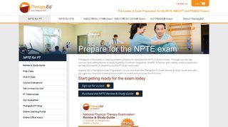 
NPTE for PT - TherapyEd  
