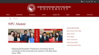 NPU Alumni | Northwestern Polytechnic University - Npu Portal