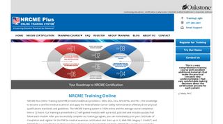 
                            8. NRCME Plus Online Training System® - DOT Examiner ... - National Registry Of Certified Medical Examiners Portal